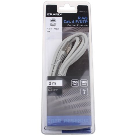 Erard - cavo rj45 m/m - cat. 6 - f/utp - 250mhz - 2m - 722154 - 3700117221547