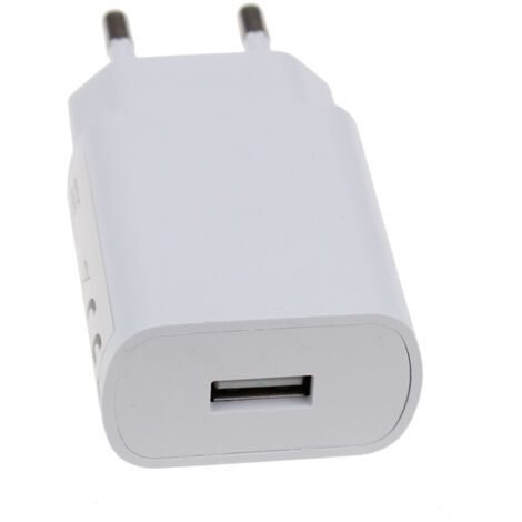 ERARD - Chargeur USB A F - sur secteur 230V - 5V/2.4A (Smart Charge) - 12 W - blanc mat