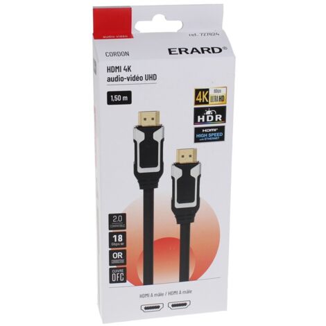 Erard - kabel hdmi a m/m - immunity - 4k / 60ips hdr 4:4:4 - 727824 - 3700117278244