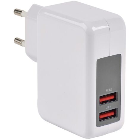 Erard - ladegerät 2 x usb a - 5 v / 2,4 a + 1a - 728203 - 3700117282036