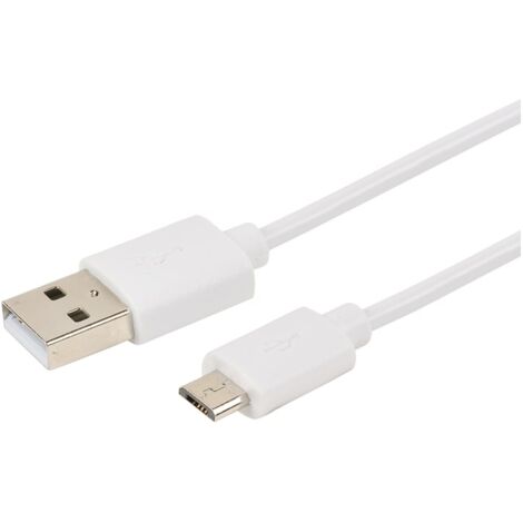 Erard - micro usb m / usb m - 2.4a - 3m - blanc - 722409 -