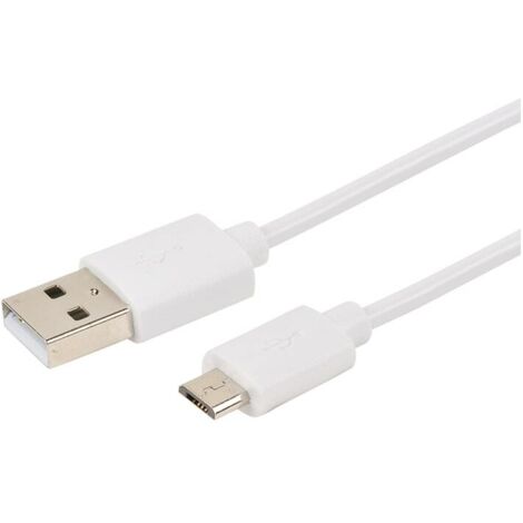 Erard - micro usb m / usb m - 2.4a - 3m - blanco - 722409 - 3700117224098
