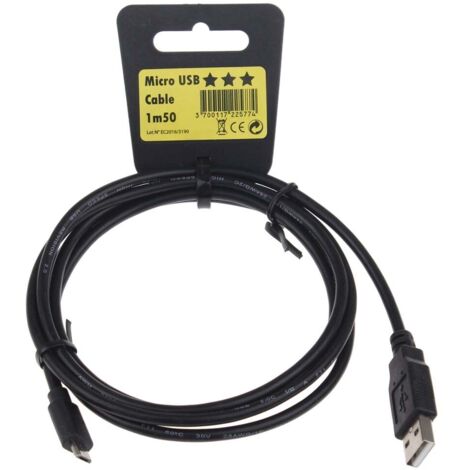 Erard - prodotti star - micro usb - 1m50 - x002577 - 3700117225774