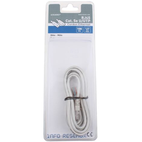 Erard - rj45 cat. 5 ° - u / utp - 100 mhz - efficiente -2m - 722301 - 3700117223015