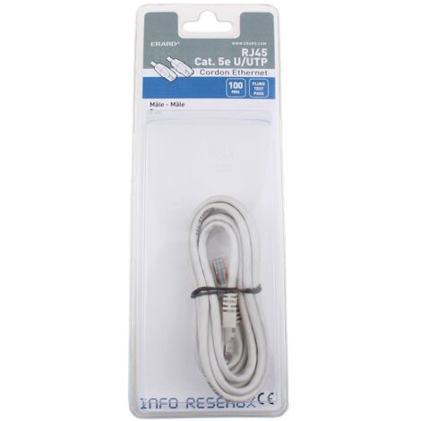Erard - rj45 cat.5e-u/utp-100mhz-efficient-2m - 722301 -