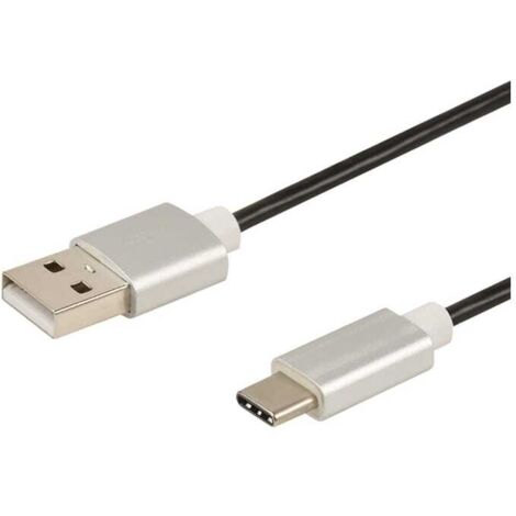 Erard - usb type c m / usb m - 3a - 1m (prises alu) - 722449 - 3700117224494