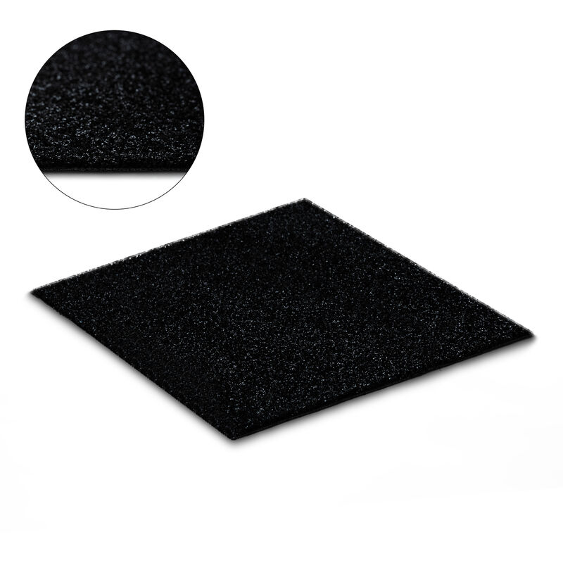 Image of Erba sintetica spring nero dimensioni finite black 100x400 cm