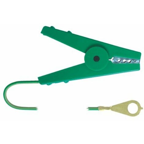 AKO AGRARTECHNIK Erdanschlusskabel mit Krokodilklemme, grün