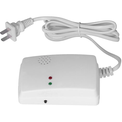 Erdgas- und Flüssiggas-Lecksuchgerät mit Selbsttest, Küchenalarm, 220-V-Stecker (CN-Stecker)