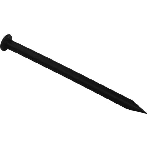 Erdnägel 25 cm, Befestigungsnägel, Garten Heringe, Bodenanker, Schwarz