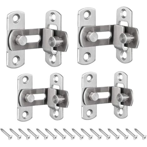 ereditato 4 pezzi fibbie per chiusura ad angolo retto da 91 gradi, chiusura per serratura per porte e finestre Hardware per serrature Accessori per la casa