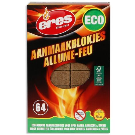 Eres - allume-feu eco 64 stuks - eres11642 - 5410458116423
