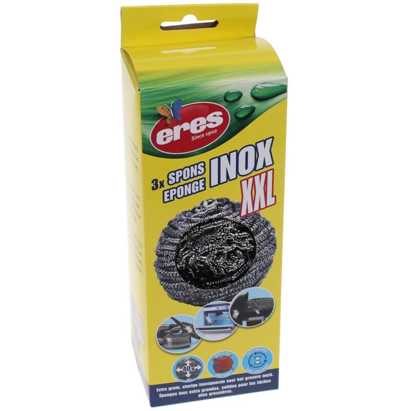Eres - ponge acier inoxydable xxl 3pcs 88273 -