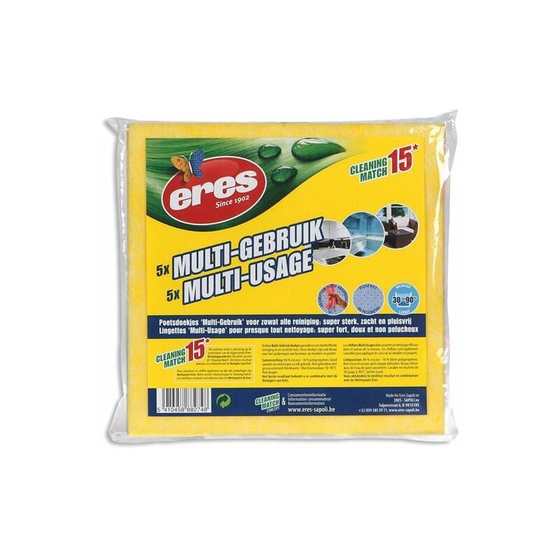 Eres - lingettes multi-usages (par 5) - cleaning match 15 - er88274