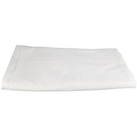 Erfrischende weiße Sommerbettdecke aus Baumwolle mit eleganter Stickerei, Tencel-Muster, Maße 245 x 250 cm, inklusive Bezug.