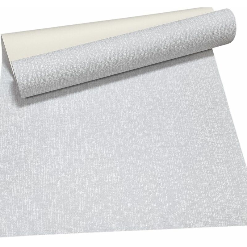 Erfurt - Plain Grey Textured Wallpaper HeavyWeight Embossed Thick Plain Linen Effect