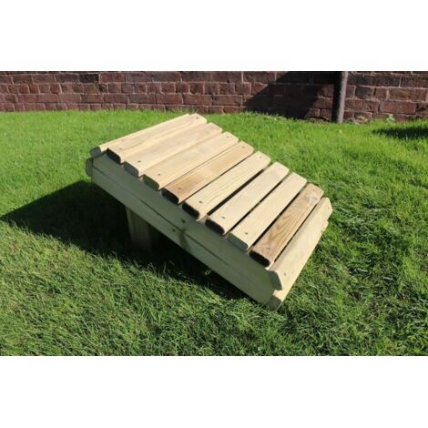 Ergo Footstool - Timber - L50 x W35 x H30 cm - Fully Assembled