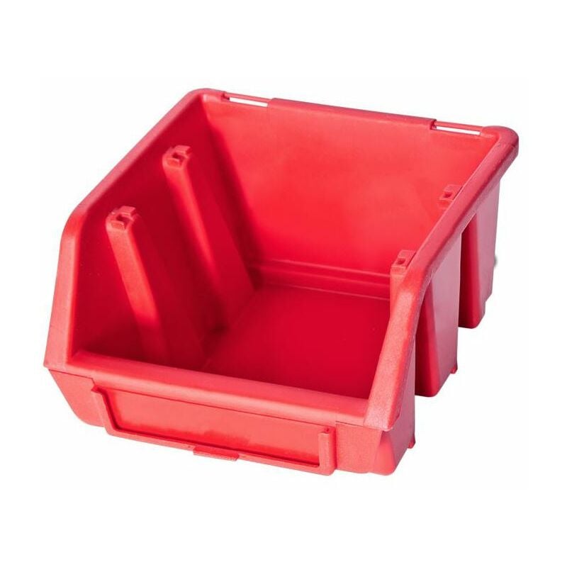 Ergo s Box Plastic Parts Storage Stacking 116x112x75mm - Colour Red - Pack of 5