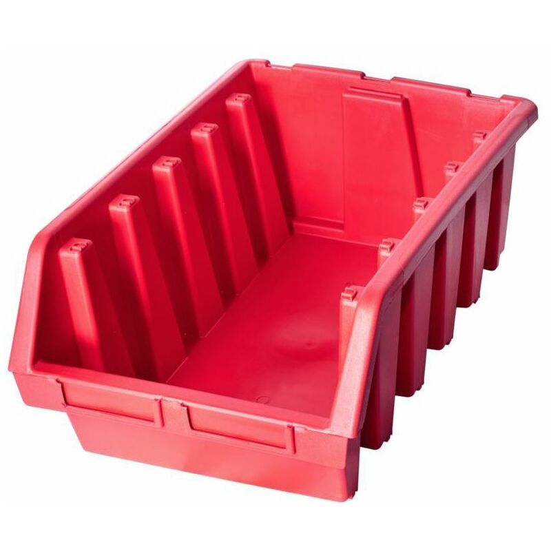 Patrol Group - Ergo xl+ Box Plastic Parts Storage Stacking 333x500x187mm - Colour Red - Pack of 4