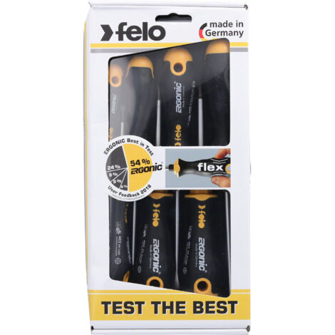 ERGONIC 7-teiliges Schraubendreher-Set. SL/PZ/PH  Felo 40097118