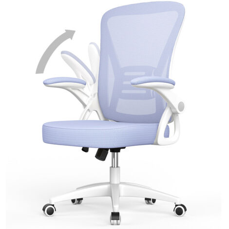 Ergonomic Desk chair with Lumbar Support, adjustable armrest, Office Chair Height Adjustable, purple - Bigzzia
