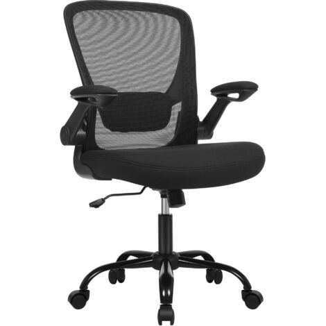 Ergonomic Office Chair: Mesh Fabric, Adjustable Height, Padded Support, Sturdy Base, Easy Assembly