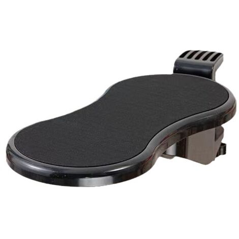 Ergonomische Armlehne für das Büro, um 180° drehbare Handgelenkauflage, Computertischverlängerung, Ellenbogenstützenverlängerung, Büro, verstellbare Computer-Unterarmauflage, Arbeitszimmer (25 x 12 cm