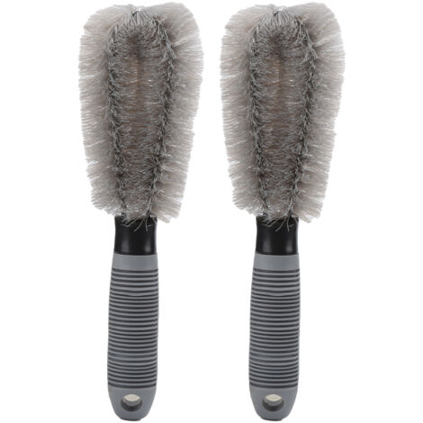 Ergonomische Felgenbürste mit 25,5 cm (10 Zoll) langem, rutschfestem ABS-Griff für Auspuff und Innenraum