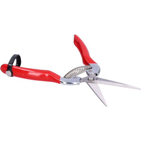 Ergonomische Mano V Gartenschere aus Edelstahl mit rutschfestem Griff – 20 cm – zum Obstpflücken, Blumenschneiden und für die Gartenpflege
