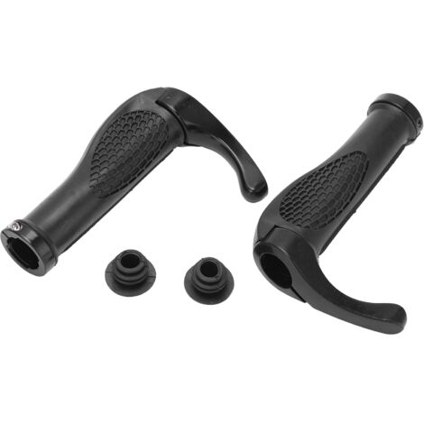 Ergonomische, rutschfeste Fahrradlenkergriffe mit schwarzen Verriegelungsenden