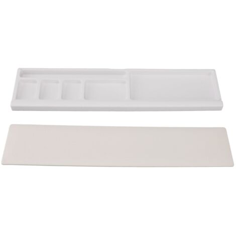 Ergonomische, rutschfeste Tastatur-Handgelenkauflage mit Aufbewahrungsetui, weiß, fürs Büro