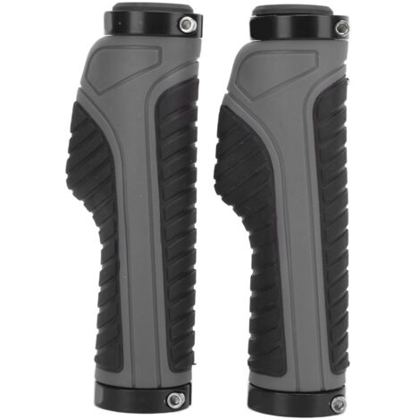 Ergonomische, rutschfeste und arretierbare Fahrradgriffe für professionelle und komfortable Mountainbikes (Dunkelgrau)