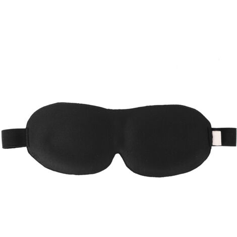 Ergonomische Schlafmaske aus Memory-Schaum, Schwarz, für Reisen und Nickerchen