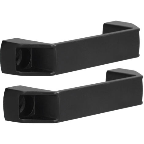 ergonomische und langlebige Möbelgriffe aus schwarzer, korrosionsbeständiger Aluminiumlegierung