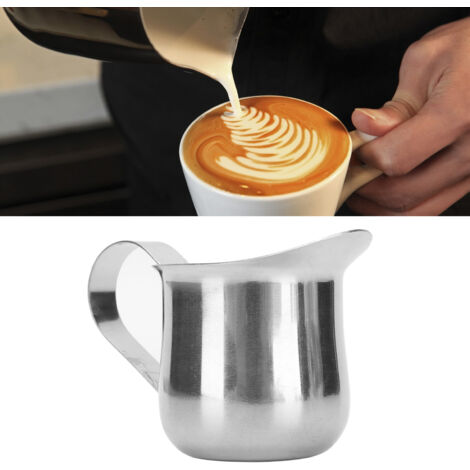 Ergonomischer 60-ml-Milchaufschäumer aus Edelstahl – Aufschäumer, Tasse, Krug, Kanne