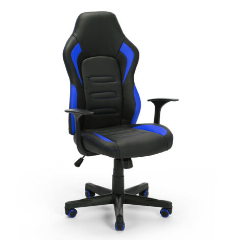 Ergonomischer Bürostuhl aus Kunstleder Aragon Sky