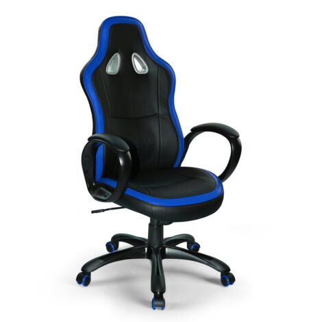 Ergonomischer Sport-Bürostuhl aus Öko-Leder Super Sport Ice