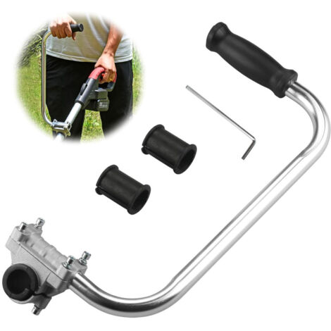 Ergonomischer Trimmergriff, Griffverlängerung mit Halteklemme, langlebig, einfach zu montieren, einfach zu bedienen