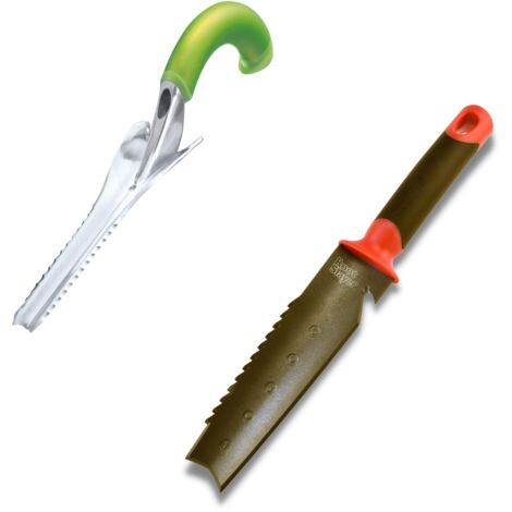 Ergonomischer Unkrautstecher + Handgeführtes Bodenmesser - Hochwertige Werkzeuge - Graben/Unkrautstechen - Unkraut leichter und schneller entfernen