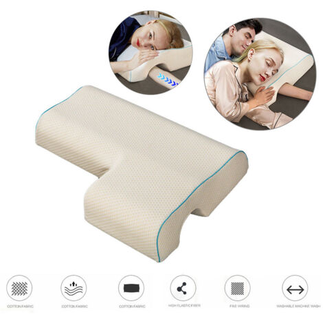 Ergonomisches Partnerkissen mit druckentlastendem Memory-Schaum für gemeinsames Schlafen