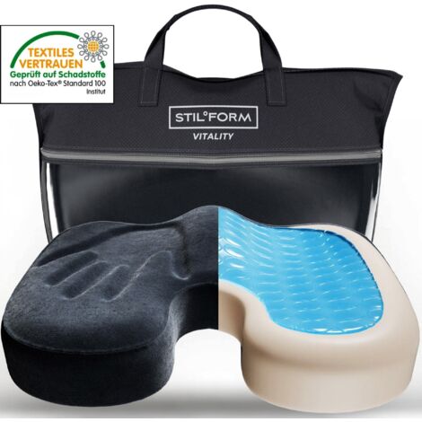 Ergonomisches Sitzkissen aus Memory & Gel Schaum Polster