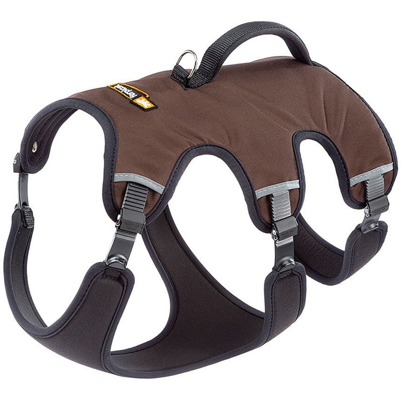 Ergotrekking p Harnais pour chien ergonomique anti-évasion et réfléchissant. Six fermetures avec micro-ajustement.. Variante medium - Misure: a: