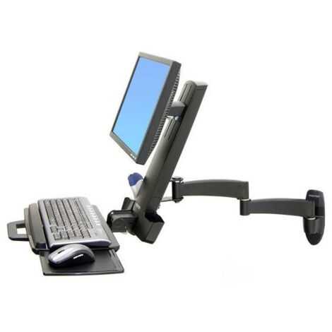 Ergotron 200 Series Combo Arm 61 cm (24") Nero Parete