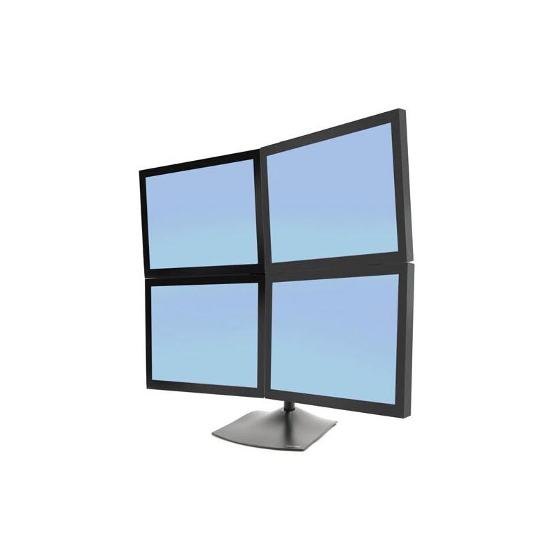 Image of Ergotron - ds Series DS100 Quad Monitor Desk Stand 61 cm (24) Nero