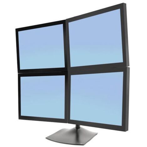 Ergotron DS100 4 scomparti Piedistallo per monitor 25,4 cm (10) - 61,0 cm (24) Rotante