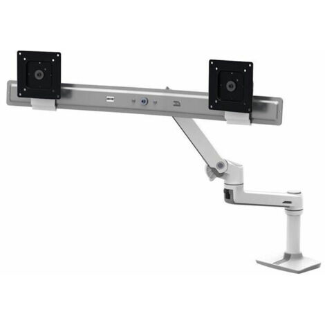 ERGOTRON Ergotron LX Dual Direct Monitorarm, Tischhalterung (weiß) (45-489-216)