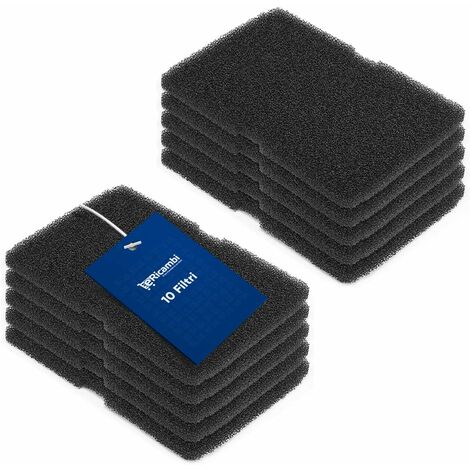 ERICAMBI® 10x Filtri Lanugine Spugna per Evaporatore Condensatore Asciugatrice, Compatibile con Beko Smeg, Dimensioni: 240x155x13 (mm) Poliuretano ad Alta Intensità