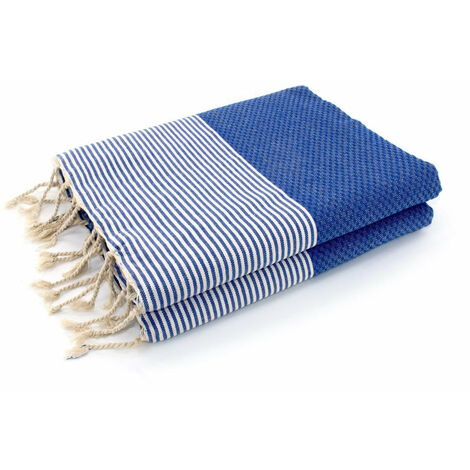 ERICEIRA XXL - FOUTA FAMIGLIA XXL NID D'ABEILLE ERICEIRA - RAYURE FINE - 200X200 CM - Beach Towel - Jaunesafran - 200x200x1cm - Jaune safran