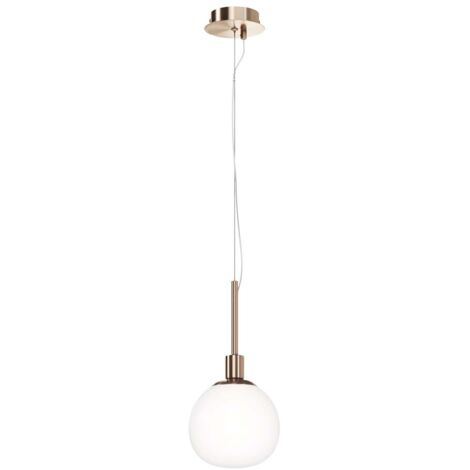 Erich Globe Decken-Pendelleuchte Messing, 1-flammig, E14