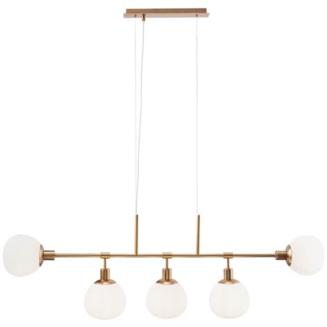 Erich Plafonnier en laiton, 5 lumières, E14